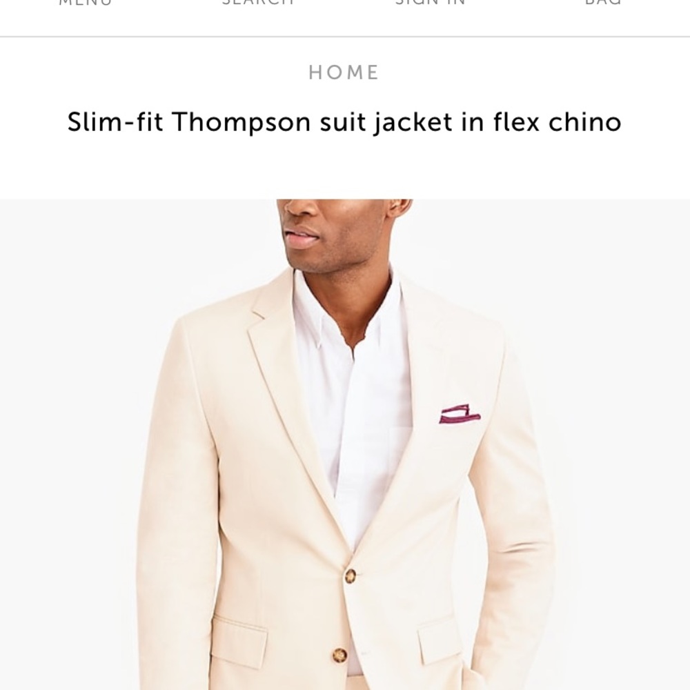 NWT light grey J. Crew factory Thompson suit